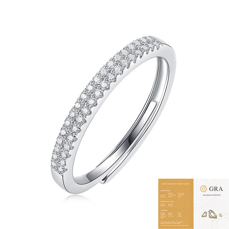 R004 - The Starlight Eternity Half-Band Moissanite Ring