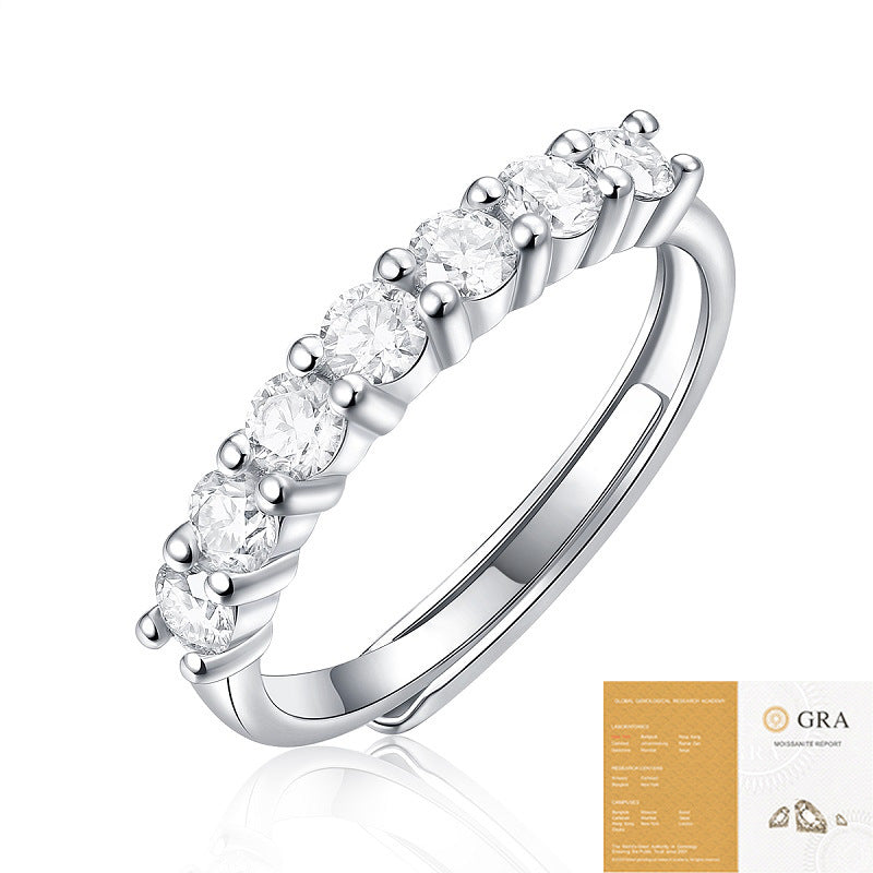 R004 - The Starlight Eternity Half-Band Moissanite Ring