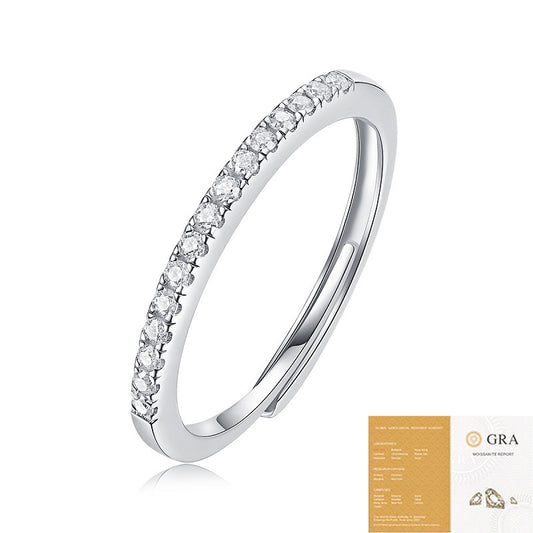R004 - The Starlight Eternity Half-Band Moissanite Ring